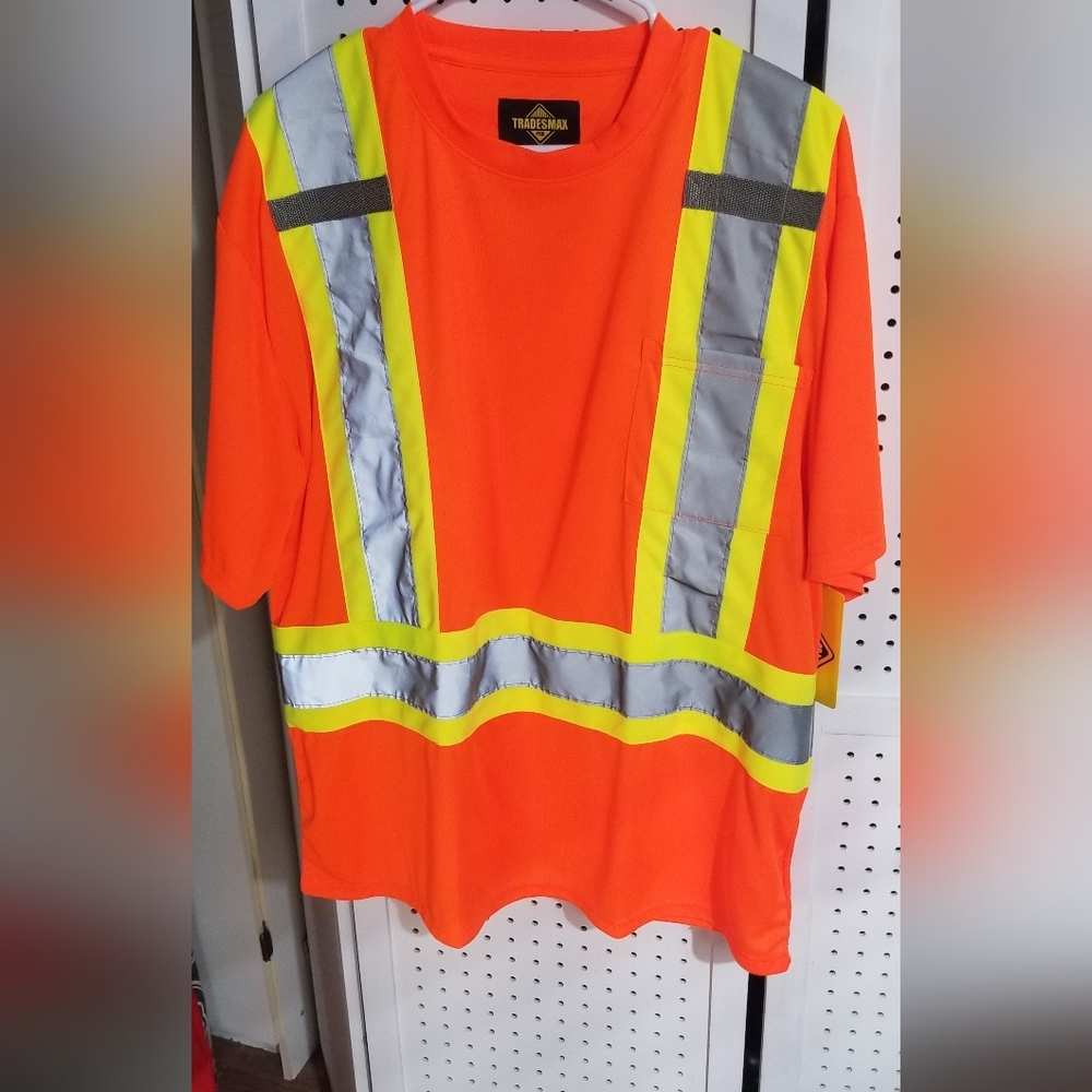 NWT Tradesmax Hi Vis Tee